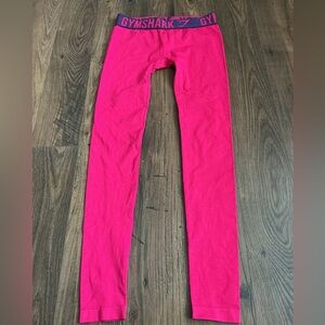 Gymshark Pink Seamless Leggings High Rise Athletic No Size Tag Gymwear Fitness
